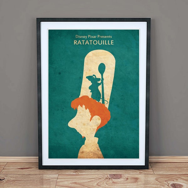 Ratatouille - Minimalist Movie Art Print - Poster - Wall Art