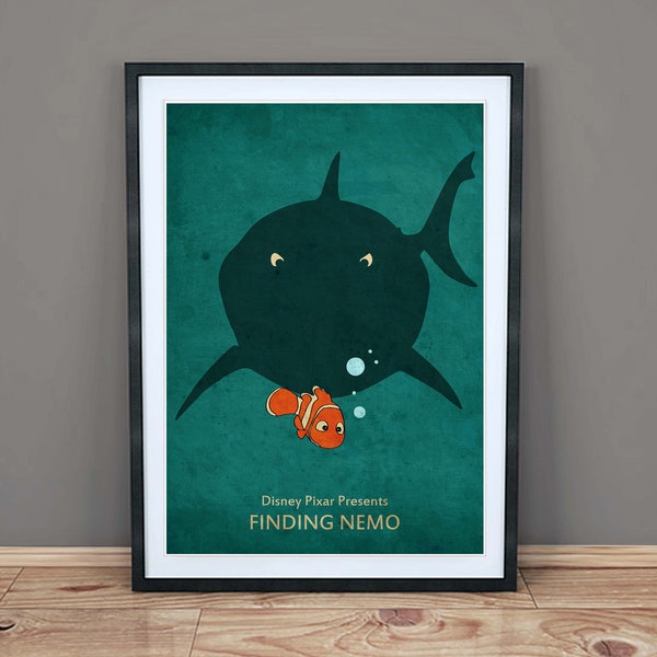 Finding Nemo - Minimalist Movie Art Print - Poster - Wall Art