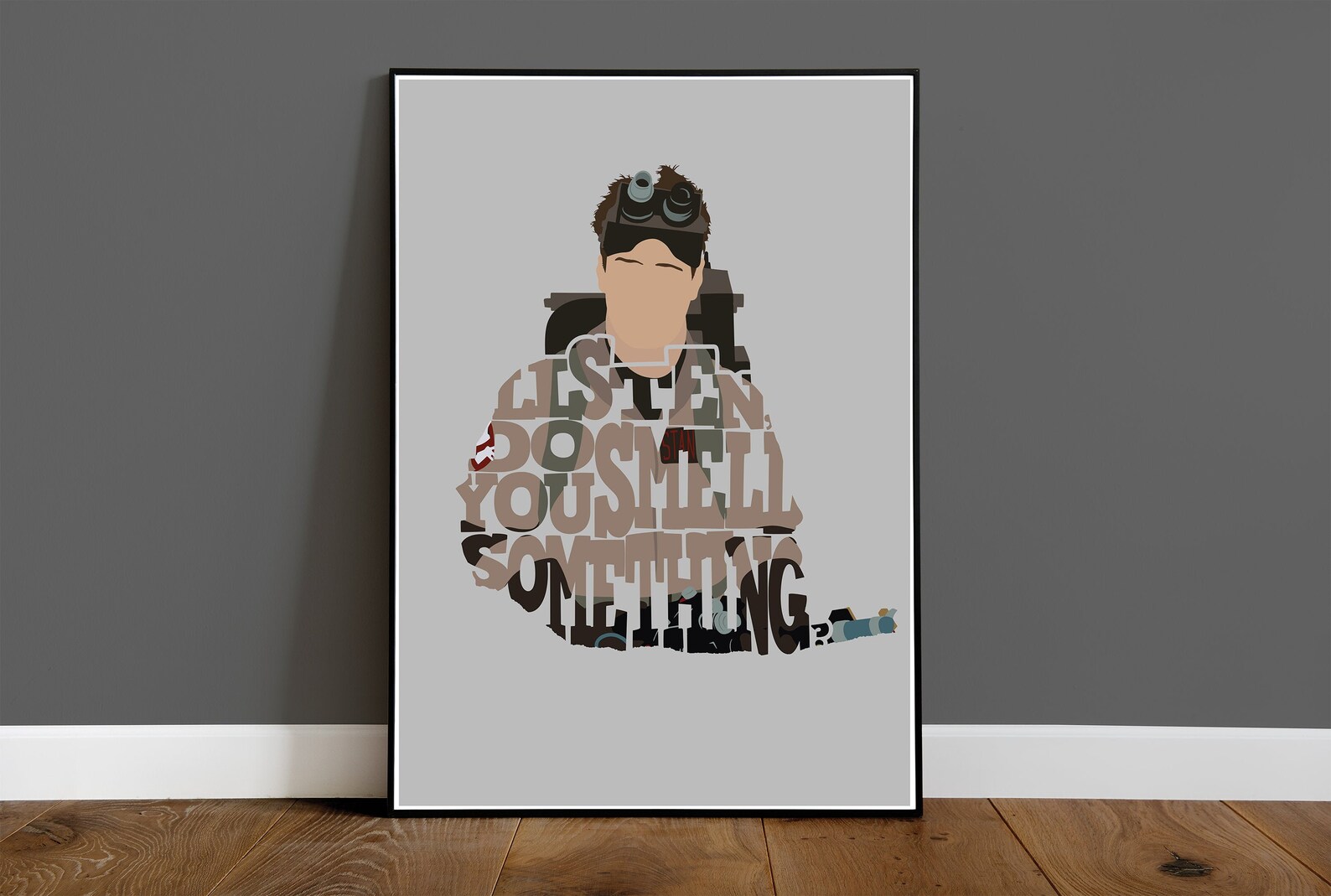 Ghostbusters Ray Stantz Typography Quote Poster Minimalist Etsy UK