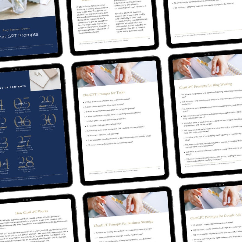 200 Chatgpt Prompts for Busy Business Owners & Entrepreneurs Chatgpt