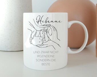 Geschenk Tasse Hebamme