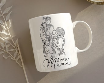 Geschenk Tasse ganze Familie