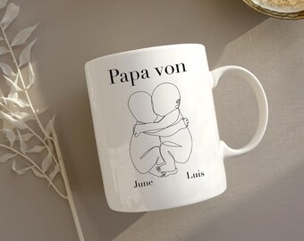 Gift twins mug for dad