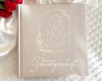 Fotoalbum meine Schwangerschaft | Geschenk Babyparty | Fotoalbum zur Geburt