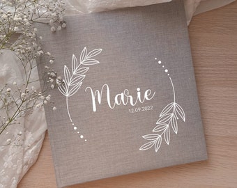 Fotoalbum personalisiert mit Namen | Fotoalbum zum Geburtstag, Taufe | Geschenk zur Hochzeit