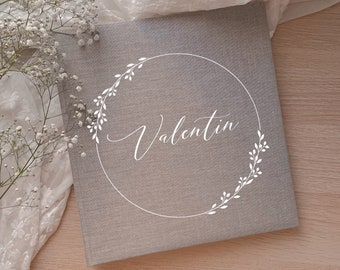 Fotoalbum personalisiert mit Namen | Fotoalbum zum Geburtstag | Geschenk zur Hochzeit