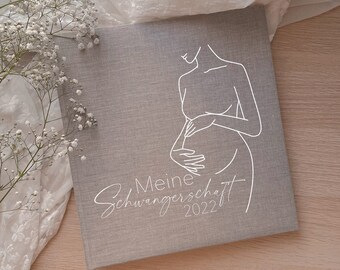 Fotoalbum personalisiert | Schwangerschaft | Erinnerungen / Babyalbum