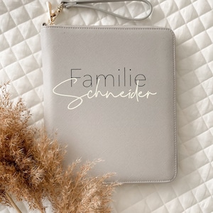 U-book cover organizer | travel case | family organizer family with name