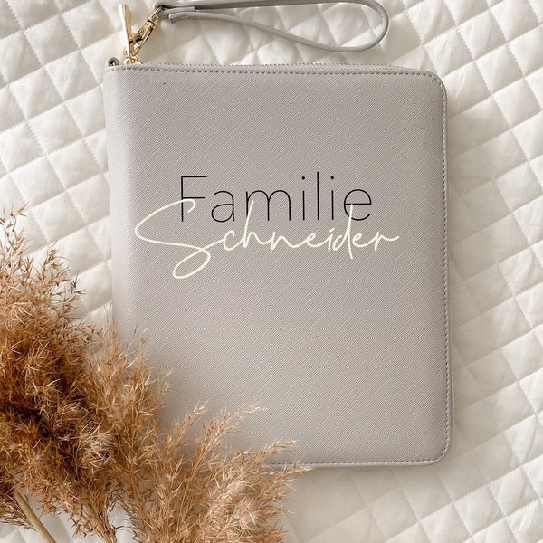 U-Hefthülle Organizer | Reiseetui | Familienorganizer Familie mit Name