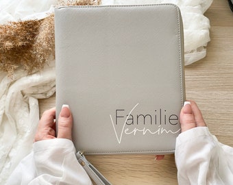 Schreibtisch Organizer Familie mit Familiennamen