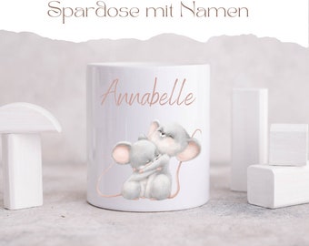 Spardose personalisiert | Spardose | Spardose Kind | Personalisierte Spardose | Geschenk Taufe | Geschenk Geburt | Spardose Keramik | Tiere