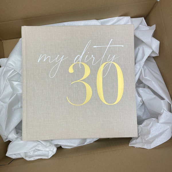 Fotoalbum personalisiert | Geburtstag / Jubiläum - Geschenk / Geburtstagsalbum | My dirty 30| Geburtstagsgeschenk | Geschenk zum 30