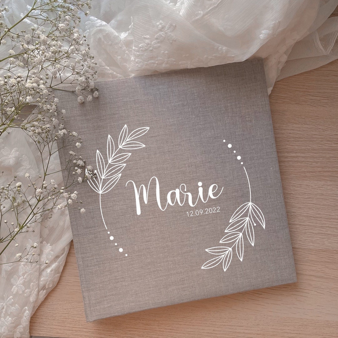 Photo Album Personalized With Name Photo Album for Birthday Etsy