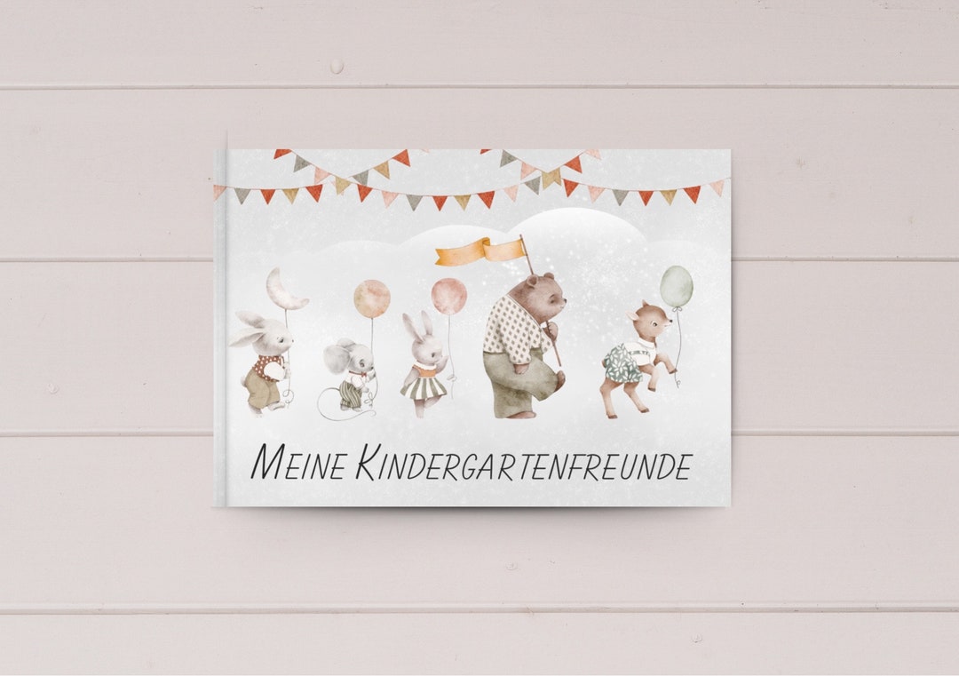 Freundebuch Kindergarten, Kindergartenalbum, Freundschaftsbuch