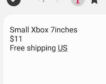 Puede incluir: Texto sobre un fondo blanco que dice "Xbox pequeño 7 pulgadas 11€ Envío gratuito España"