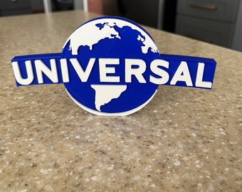 Universal Studio Style Logo Sign (3D printed, stocking stuffer)