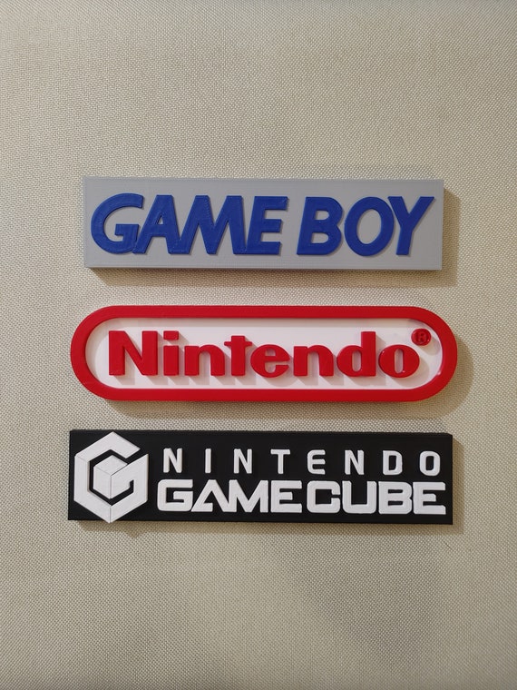 Nintendo GameCube ビデオゲーム ロゴ サイン 8.5 インチ (3D