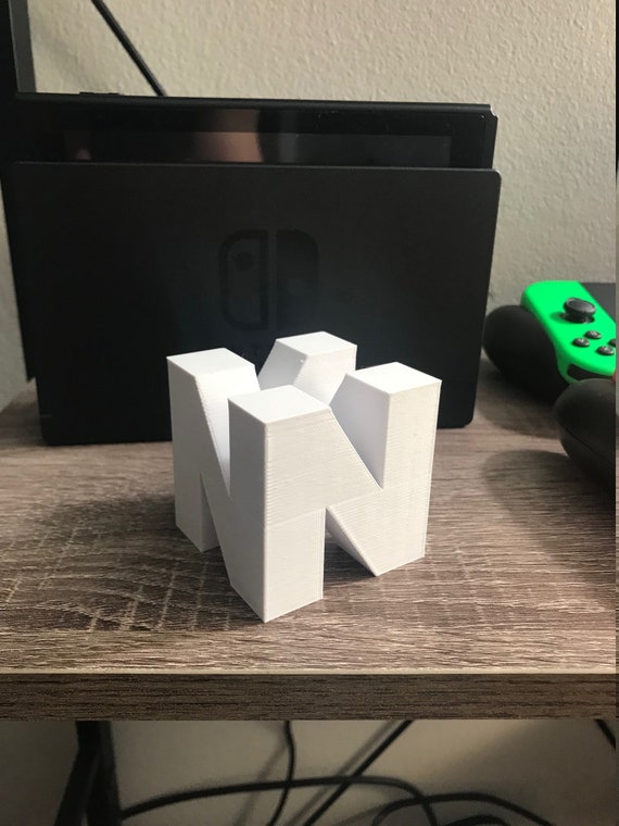 N64/ニンテンドー64キューブビデオゲームロゴサイン（男の隠れ家 