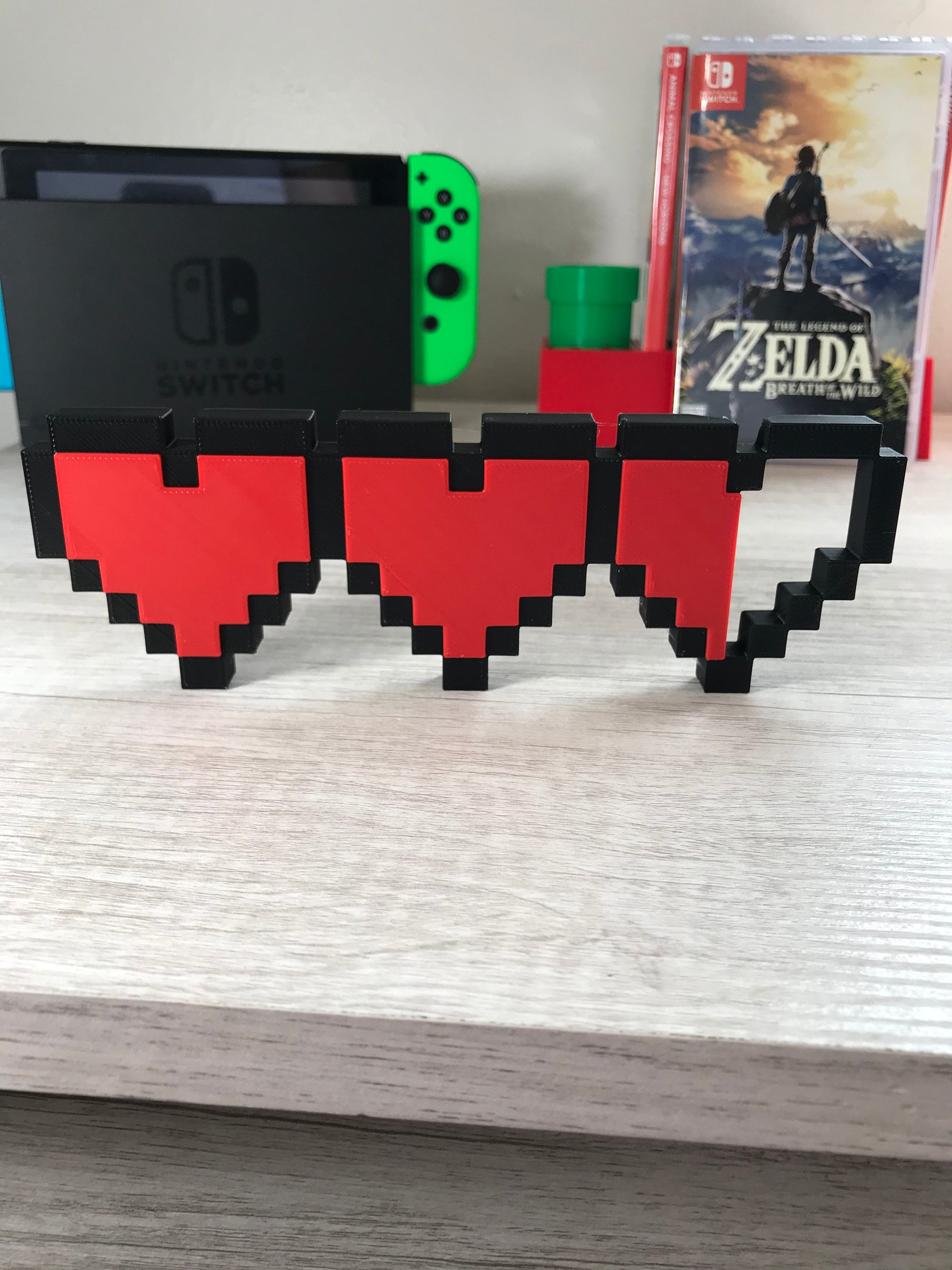 Legend of Zelda Hearts-logobord voor videogame ~ 7,5 inch (gameroom, videogame, decor, gaming, cadeau, kousvuller, nintendo)