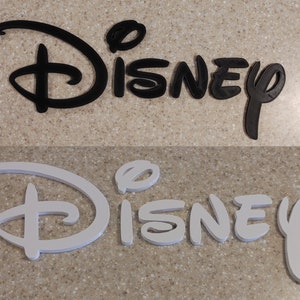 BIG 17in Disney Style Logo Wall Sign (3d Printed, wall decor, wall art)