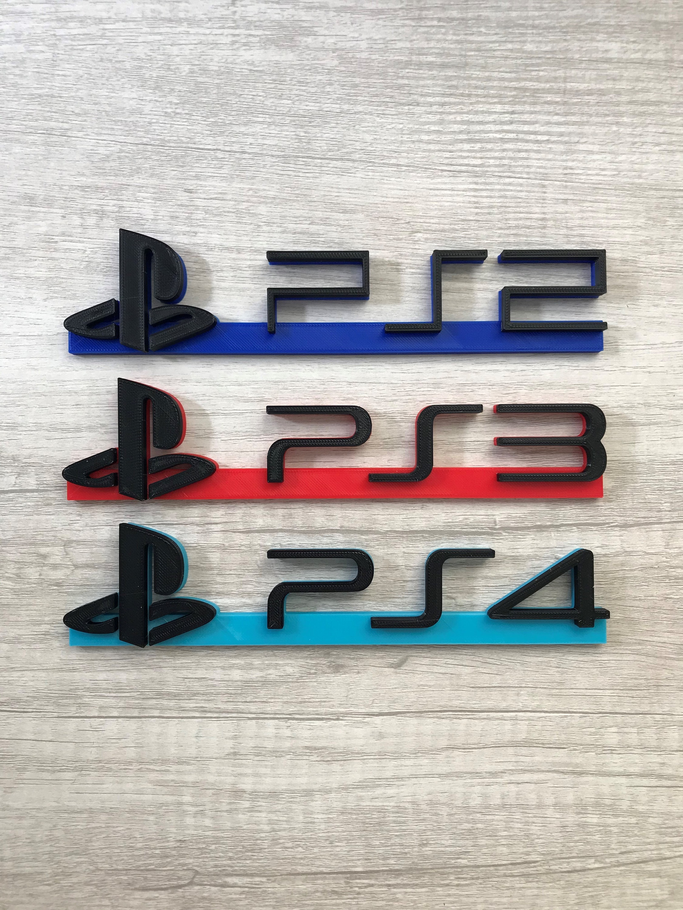 Playstation PS2 PS3 PS4 Video Game Logo Sign Decoration 8.25in