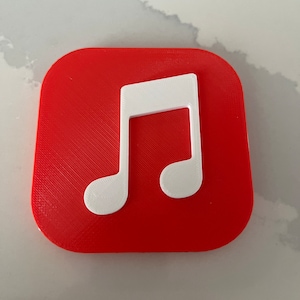 Apple Music Phone App inspiriertes Logo