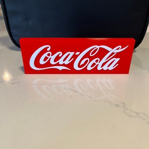 Coca Cola 3D printed sign