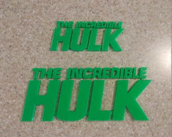 The Incredible Hulk Logo Sign ~ 6in or 10in