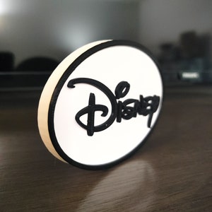 Disney style logo sign (3d printed walt disney studios stocking stuffer)