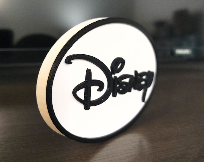 Disney Cut Sign Disney Style Logo Sign (3d Printed Walt Disney Studios Stocking Stuffer ...