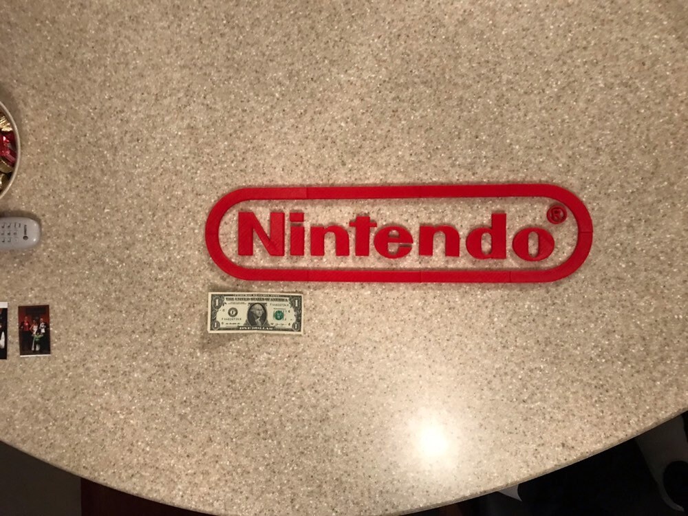任天堂看板 🎮 Nintendo Switch Logo Sign – CNC Engraved Wood Wall Art