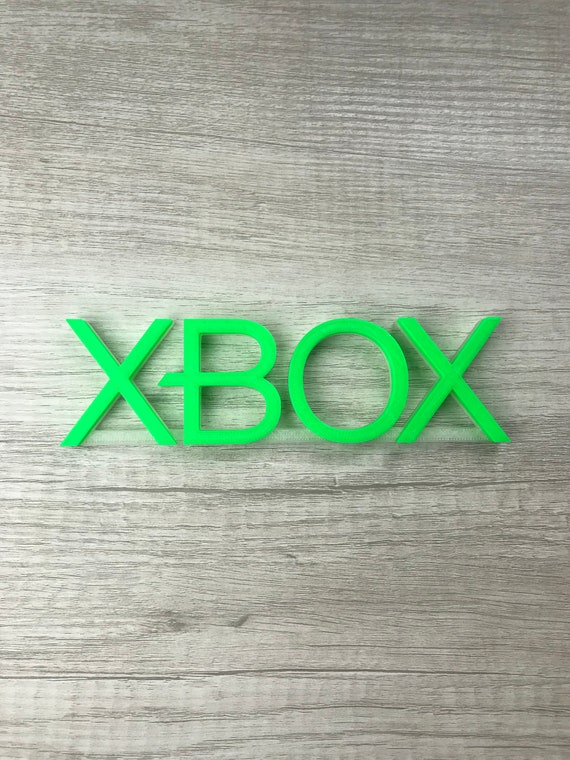 Download Free Xbox Video Game Logo Sign 3d Printed Man Cave Game Room Etsy SVG Cut Files