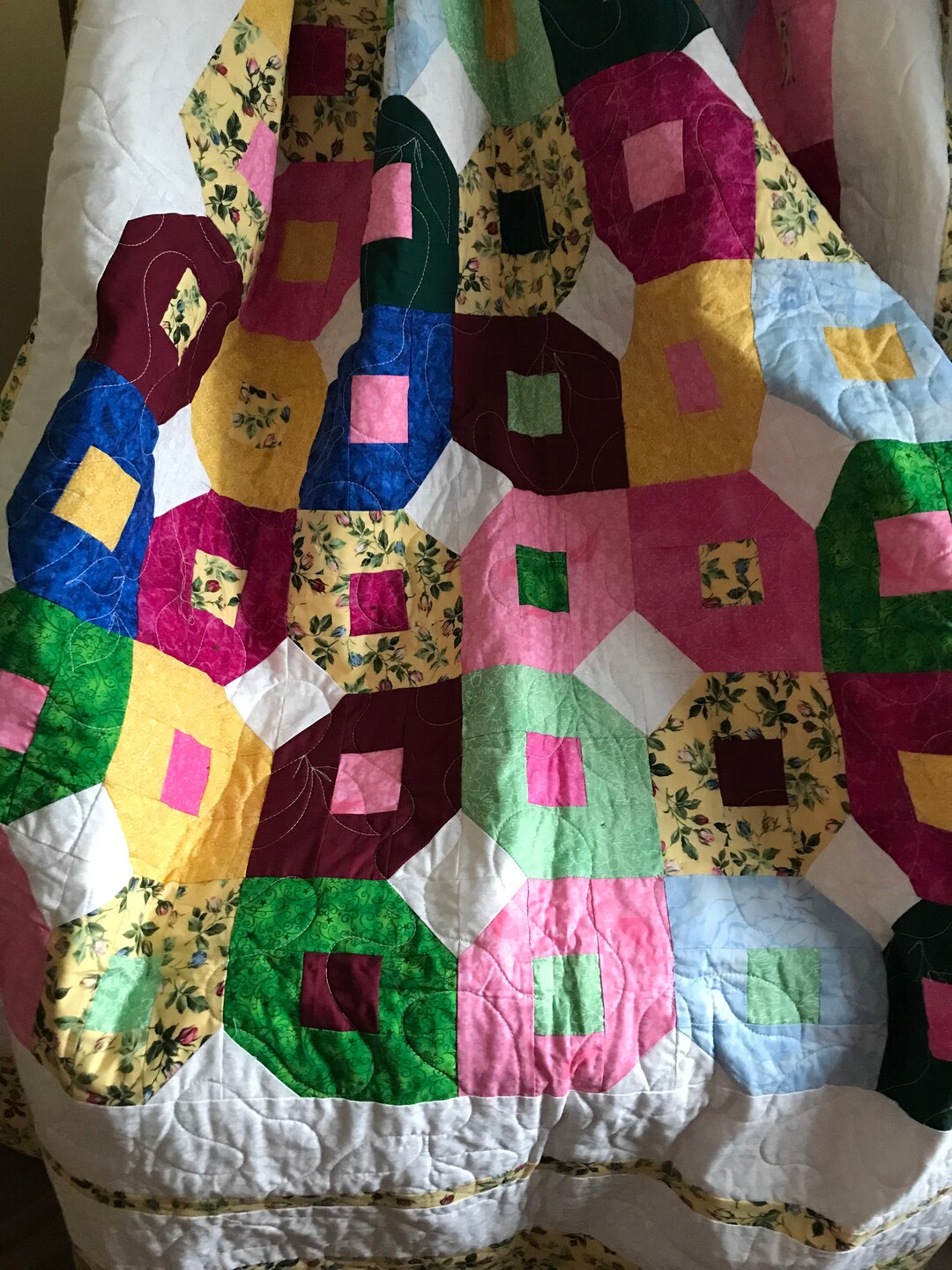 Twin Multi Color Quilt Etsy