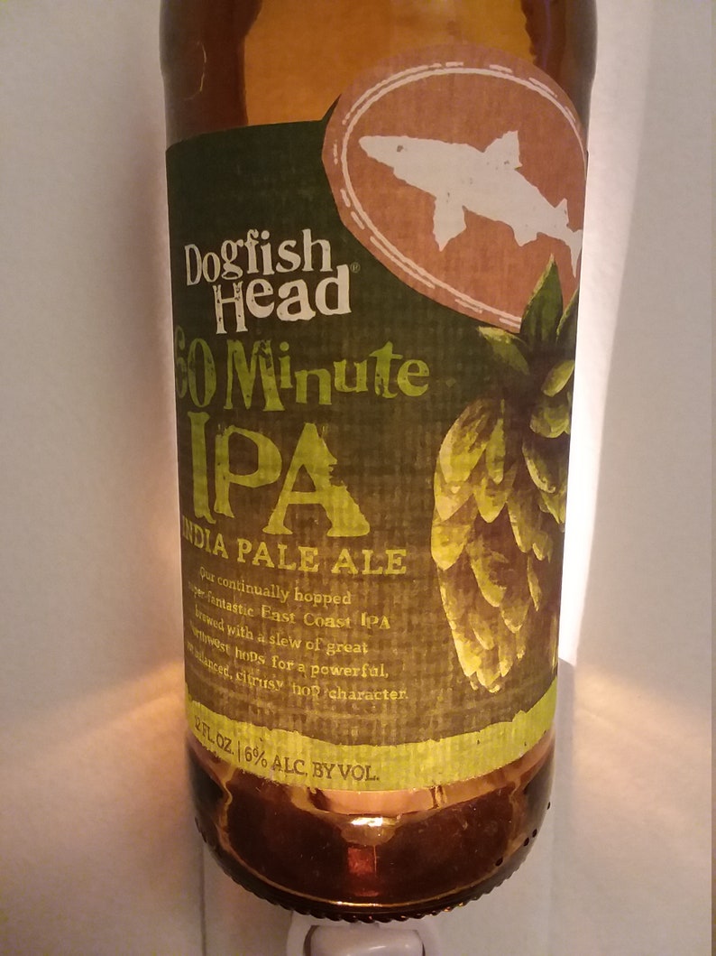 Dogfish Head 60 minute IPA Beer Bottle Nightlight Etsy