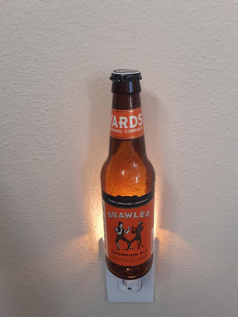Yards Brawler Botella de cerveza Nightlight Etsy España