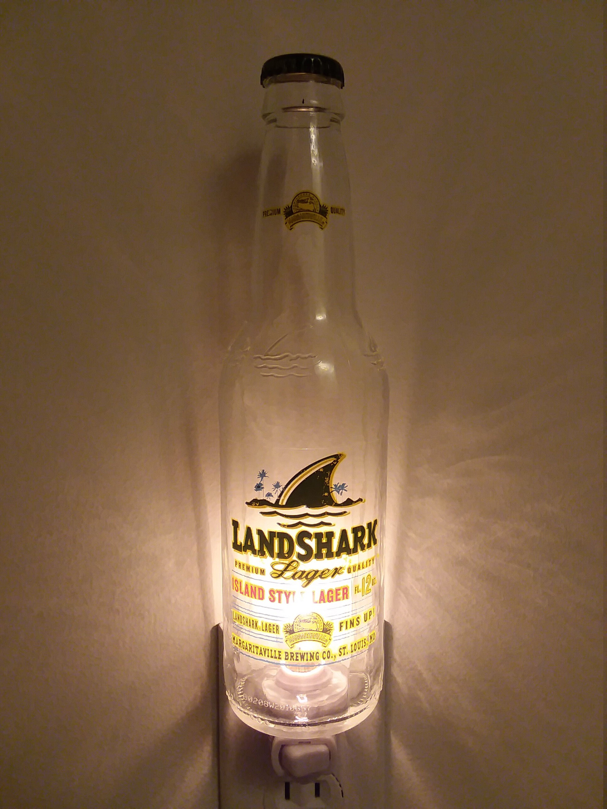 Landshark Beer Bottle Nightlight Etsy UK