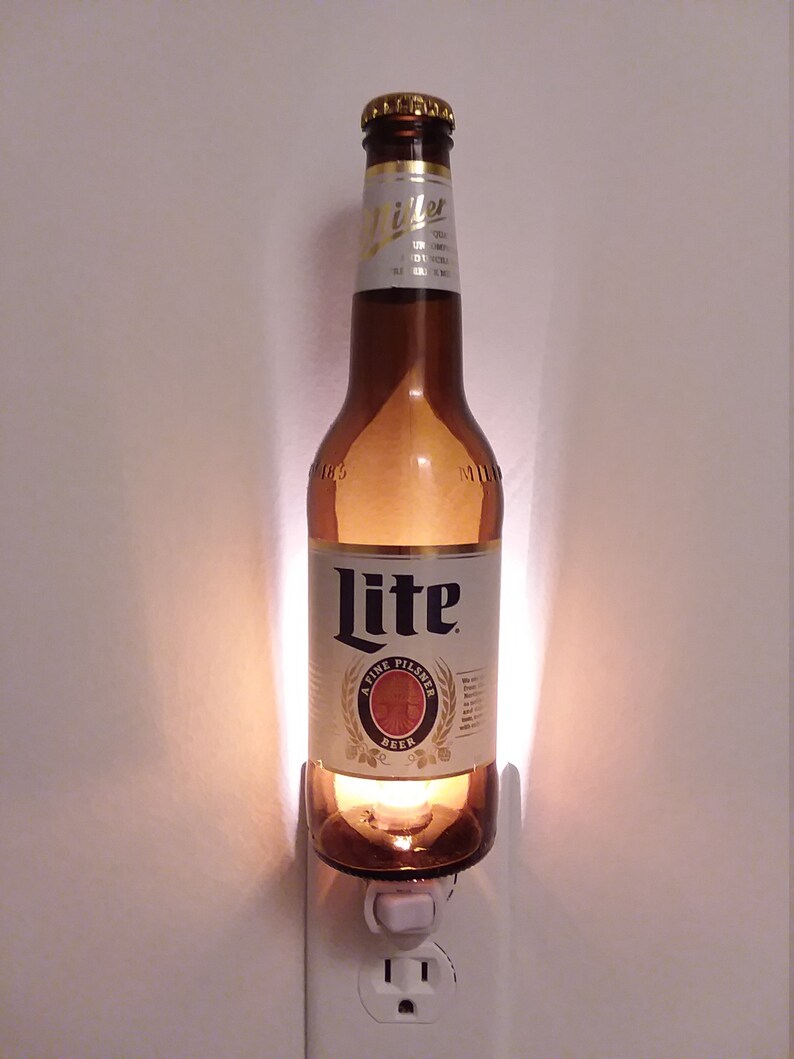 Miller Lite Beer Bottle Nightlight 