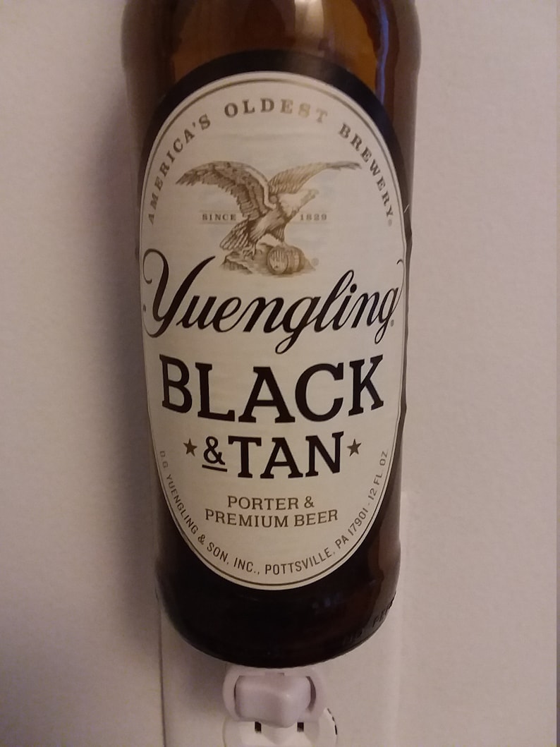 Yuengling Black and Tan Beer Bottle Nightlight Etsy