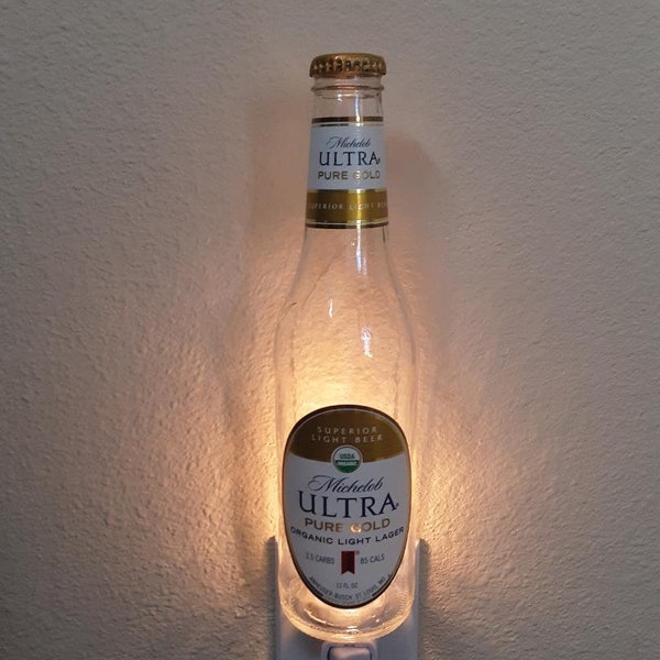 Michelob Ultra Pure Gold Beer Bottle Nightlight