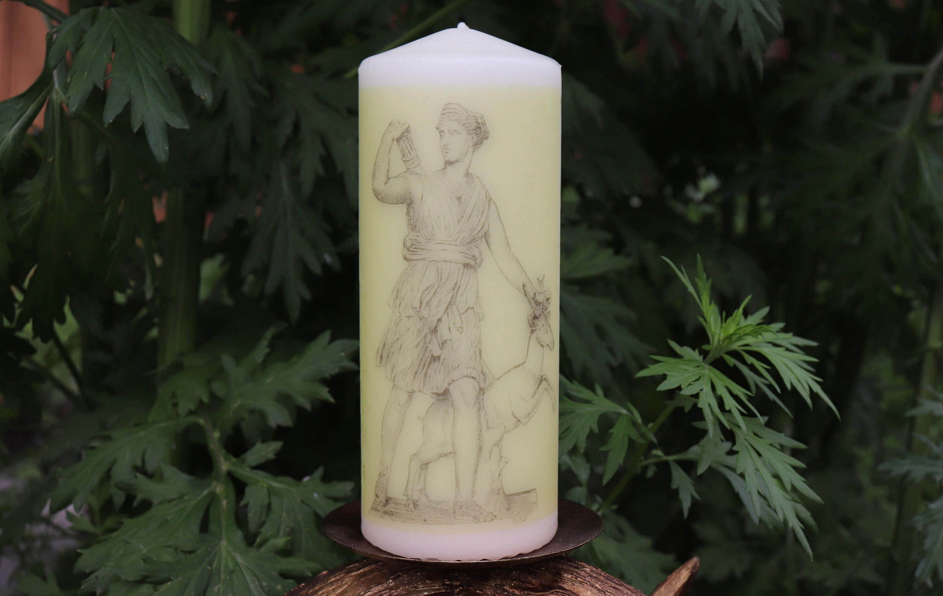 Artemis / Diana Altar Candle Hellenic pantheon Devotional Etsy