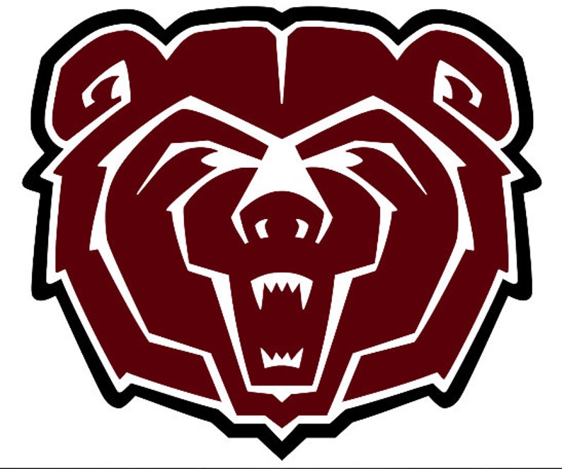 Missouri State University Bear Head Vinyl Sticker Decal | Etsy