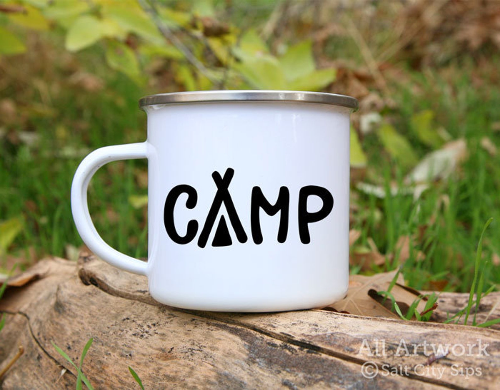 Camp Enamel Camp Mug 12 oz. White Enamel Mug Coffee Mug Etsy Italia
