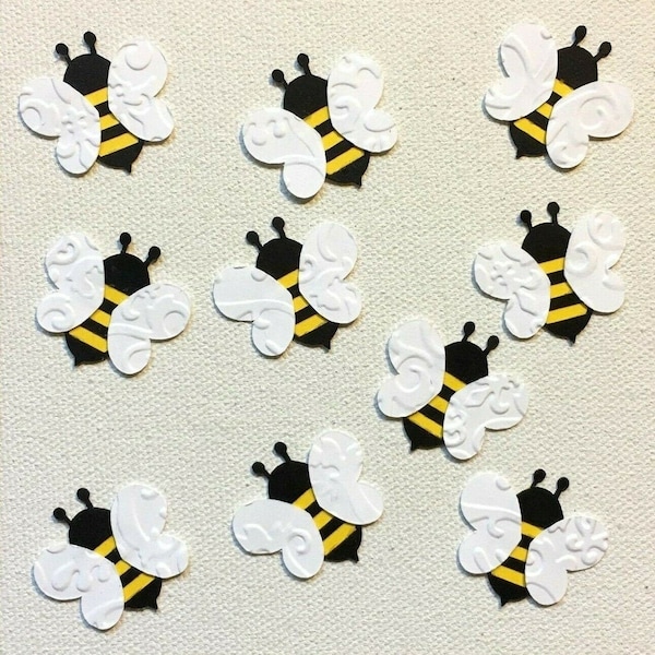15 Bee Paper Piecing Embellishment Die Cut Scrapbook Page Cards Topper #705