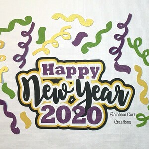 New Year Hat Confetti Die Cut Embellishment Pre-made Scrapbooking Crafts 2020 New Year Hat Confetti Die Cut Embellishment Pre-made Scrapbooking Crafts 2020