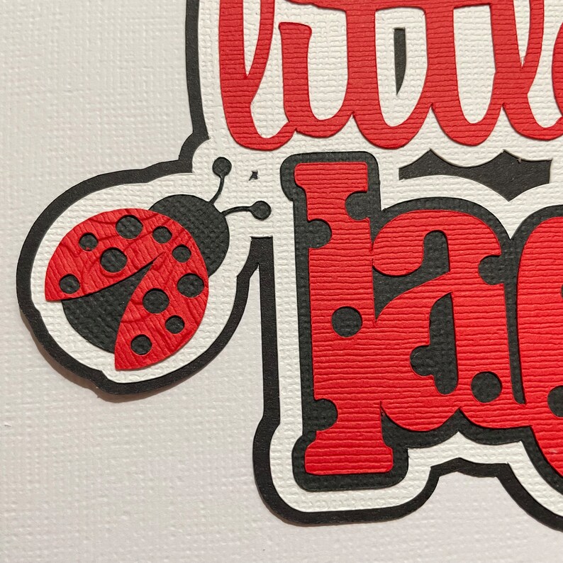 Little Lady Bug Title Pre-made Paper Piecing Embellishment Die - Etsy