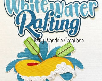 Rafting Title Pre-made Paper Die Cut Embellishment - Etsy