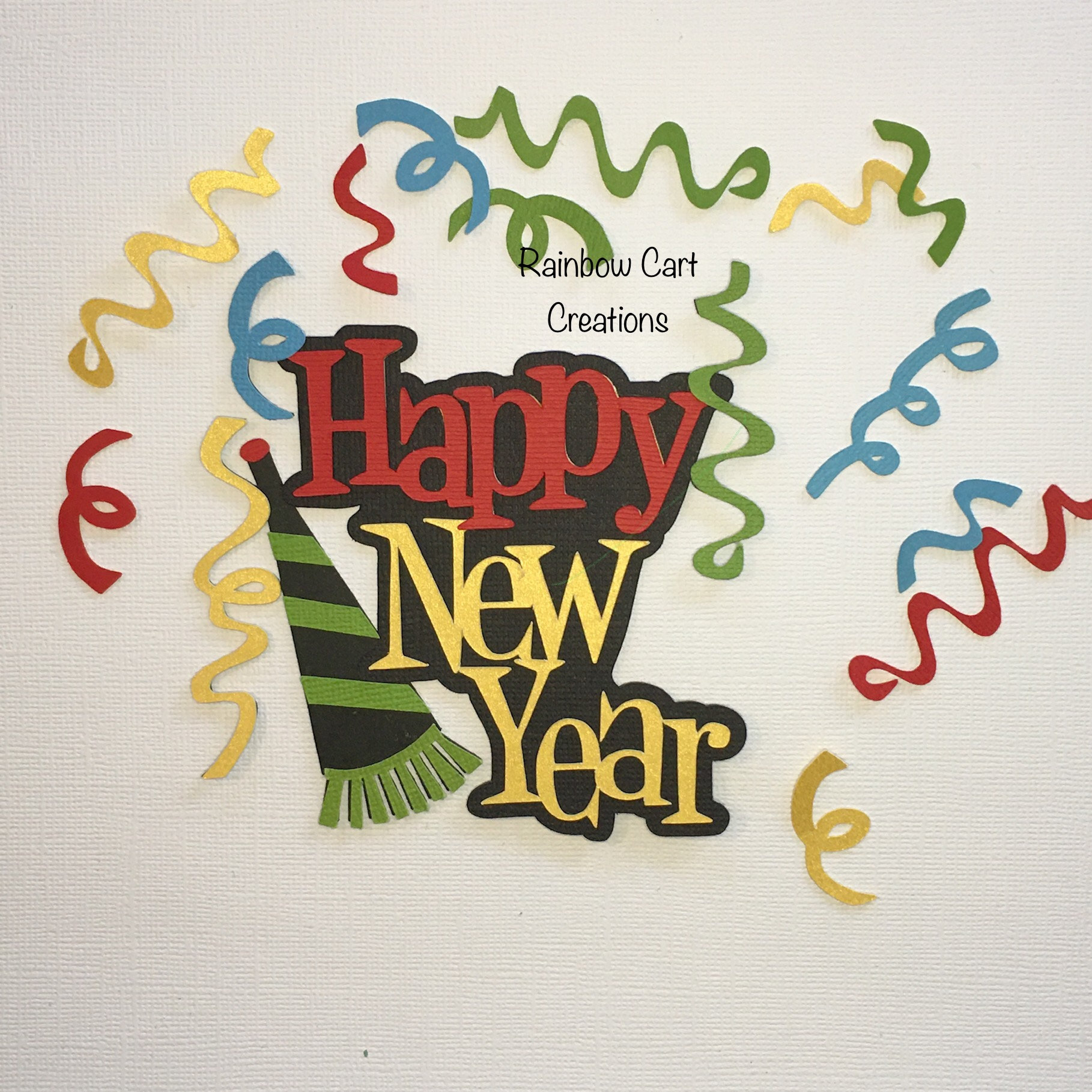 New Year Hat Confetti Die Cut Embellishment Pre-made Scrapbooking Crafts 2020 New Year Hat Confetti Die Cut Embellishment Pre-made Scrapbooking Crafts 2020