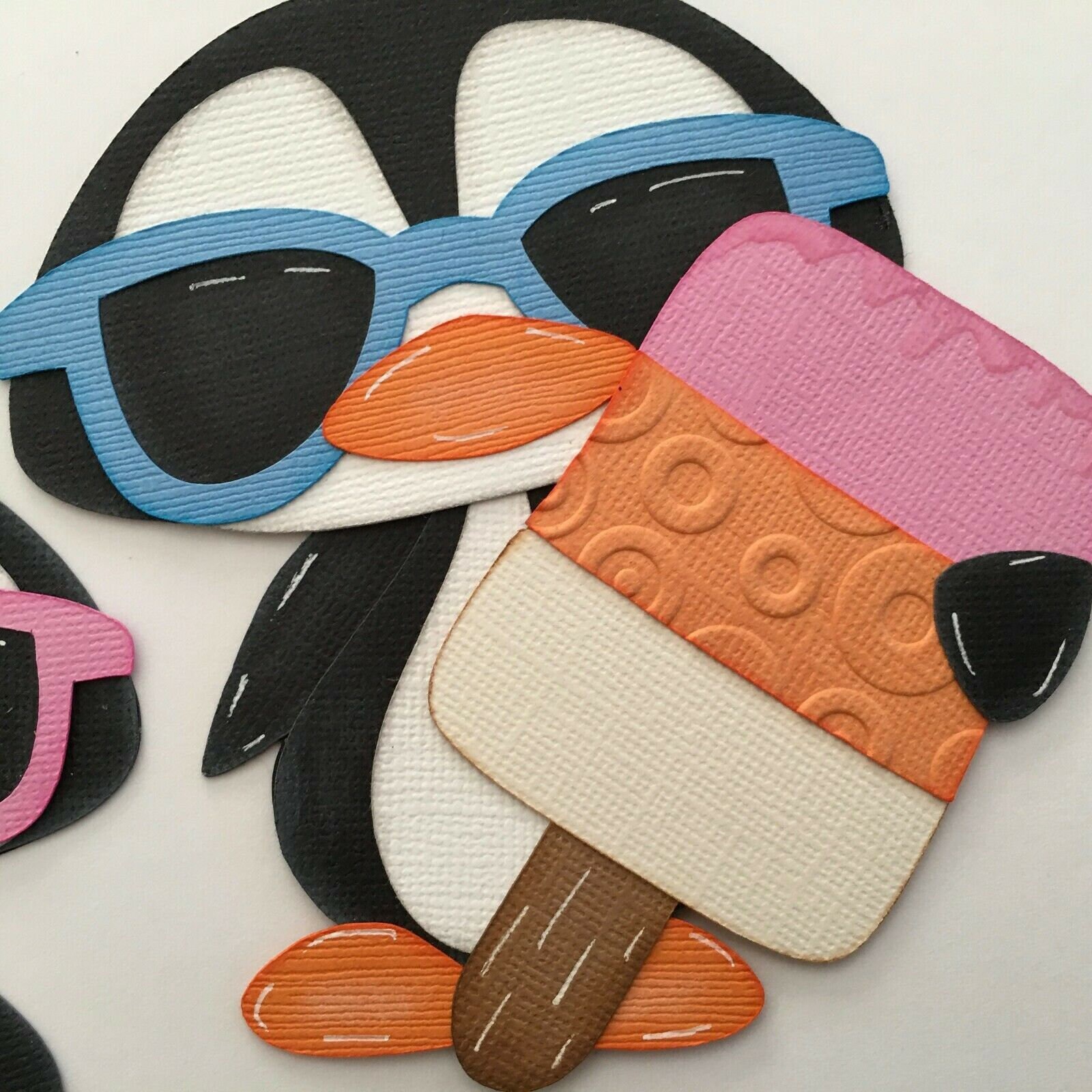 Así que Cool Penguins Ice Cream PreMade Die Cut Embellishment Etsy