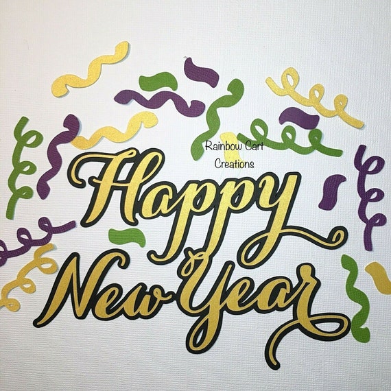 New Year Hat Confetti Die Cut Embellishment Pre-made Scrapbooking Crafts 2020 New Year Hat Confetti Die Cut Embellishment Pre-made Scrapbooking Crafts 2020
