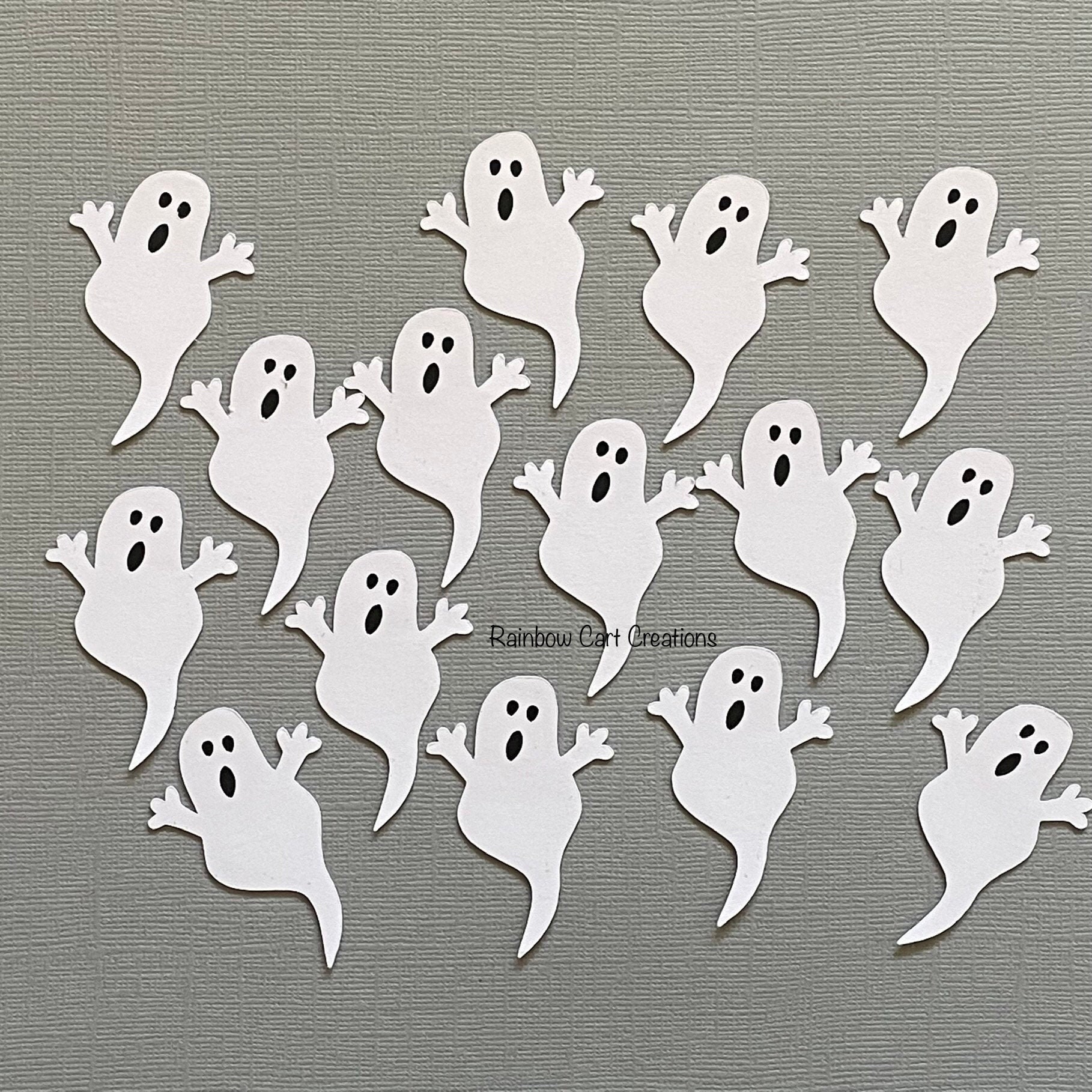 Paper Card Topper Halloween Tag Ghost scrapbook embellishments Halloween die cut Halloween Ghost